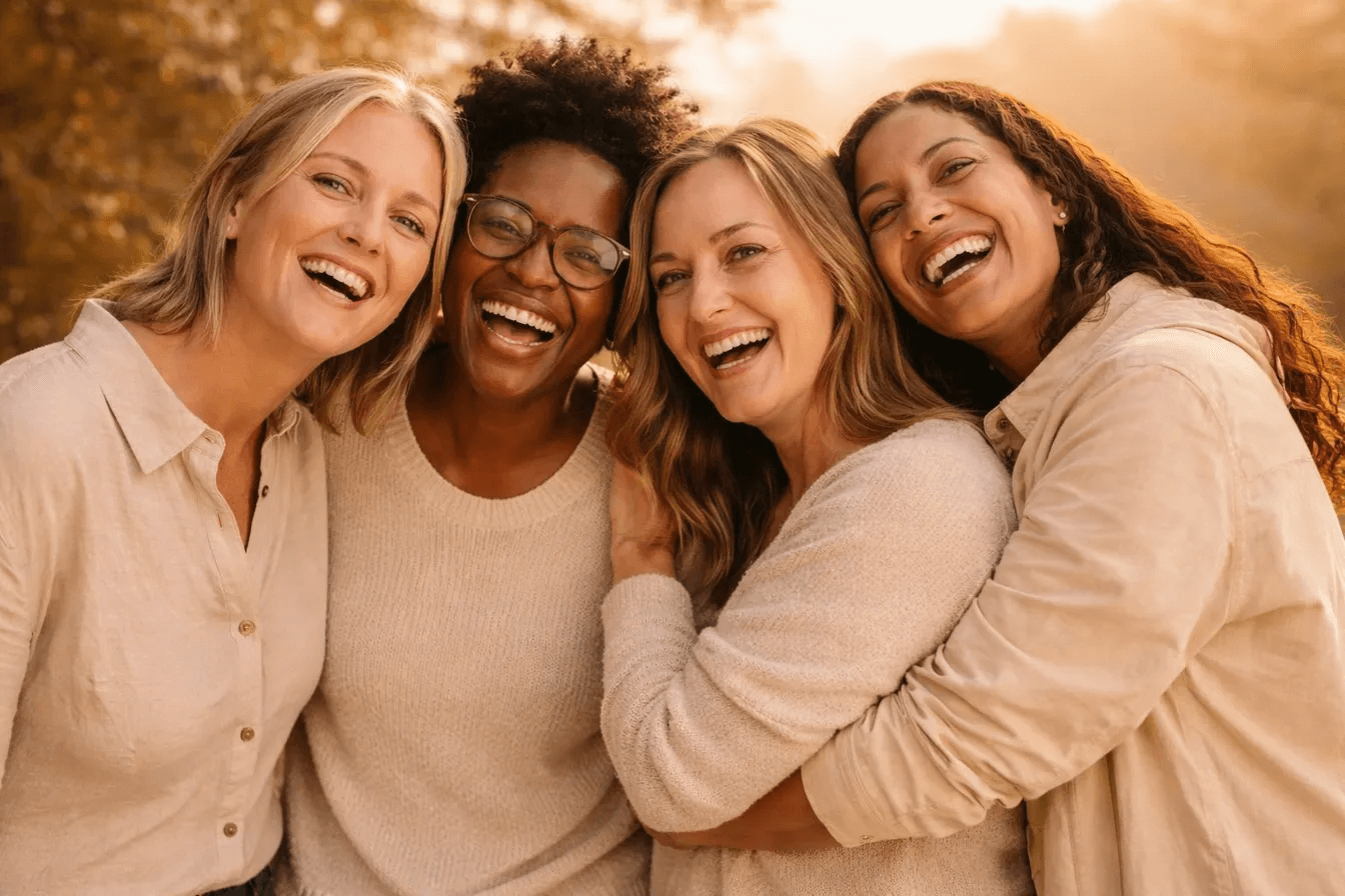 Women supporting each other