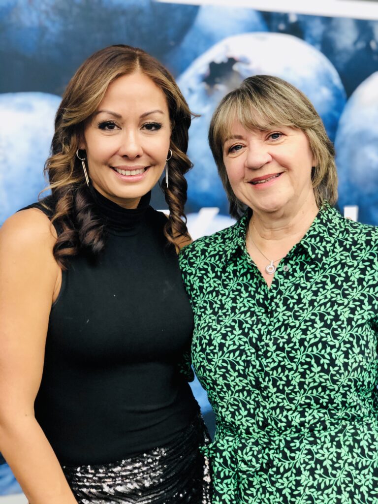 With Deborah, my mentor. She was rigorous with her love and her feedback.
